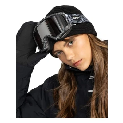 Abbildung von Roxy Moonride Skibrille black/silvercoloured, Damen, Größe: One Size, Black/silver coloured