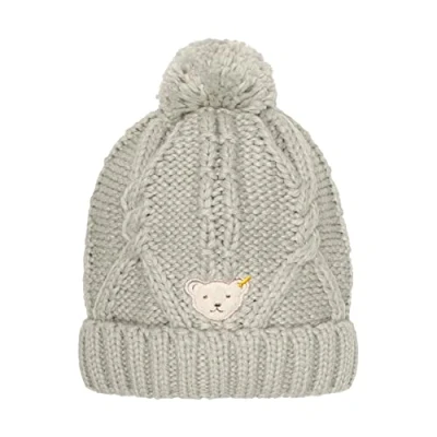 Abbildung von Steiff Jungen Hat With Bobble Beanie M tze, SOFT GREY MELANGE, 51 EU