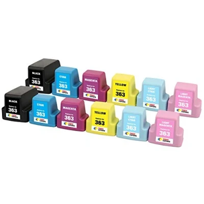 Abbildung von TONER EXPERTE® 12 XL Druckerpatronen kompatibel für 363 Drucker Photosmart 3110 3210 3210xi 3310 8250 C5180 C6150 D6160 C6180 C6280 D7160 C7180 D7260 C7280 D7460 C8180 hohe Kapazität