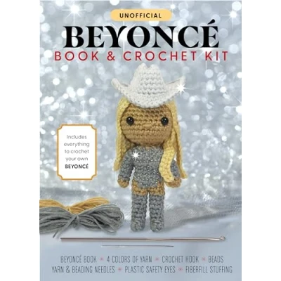 Abbildung von Unofficial Beyoncé Book and Crochet Kit: Includes Everything to Your Own Book, 4 Colors of Yarn, Hook, Beads, Yarn ... Plastic Safety Eyes, Fiberfill Stuffing