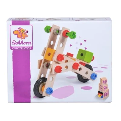 Abbildung von Eichhorn Konstruktionsspielsteine Constructor Motorroller, (65 St), Made in Germany, FSC® schützt Wald weltweit