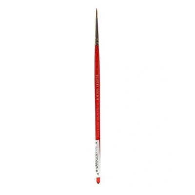 Abbildung von Winsor &amp; Newton 5181701 Sceptre Gold II Künstler Aquarellpinsel mit hoher Farbtragekapazitat exzellenter Sprungkraft, Serie 101 Rundpinsel, kurzer Stiel, Nr.1 1,5mm