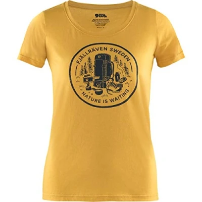 Abbildung von FJALLRAVEN Damen Fikapaus T Shirt W Unterhemd, Ocker, XXS