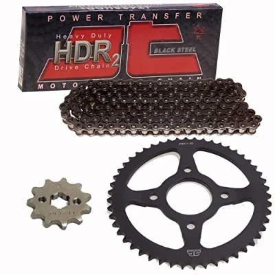 Abbildung von Kettensatz kompatibel mit Honda CBF 125 M 09 16 Kette JT 428 HDR 118 offen 16/42