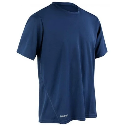 Abbildung von Spiro Schnell trocknendes, wasserdichtes, kurzärmeliges T Shirt für Herren. M Navy