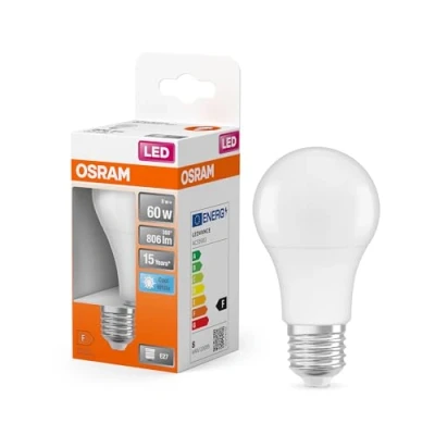 Abbildung von OSRAM LED Lampe E27 8W 840 Star A60, matt