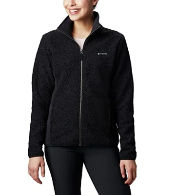 Abbildung von Columbia Damen Panorama Full Zip Fleecejacke Mit Durchgehendem Reißverschluss, Schwarz, M EU