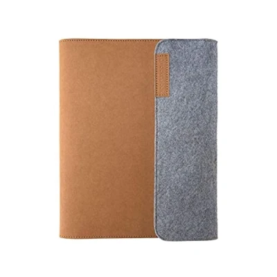 Abbildung von Rocketbook Smart Notebook Schutzhülle Hellbraun Executive (A5), 100% recycelbar, biologisch abbaubar, Stifthalter, Magnetverschluss, Innenfach