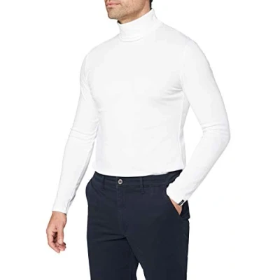 Abbildung von Trigema Herren 602010 Rollkragen Langarmshirt, Weiß (Blanc), XXL EU