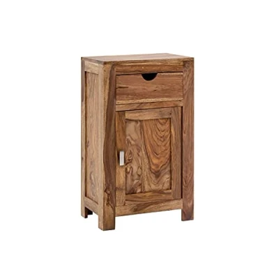Abbildung von Woodkings® Unterschrank Lagos Echtholz Palisander Badunterschrank massiv Badmöbel Badezimmer Badezimmerunterschrank Badschrank Massivholz