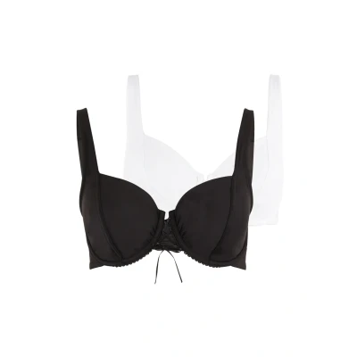 Abbildung von Lascana DEKOLLETÉ Pushup BH, Damen, Größe: 80C, Weiß + schwarz