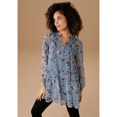 Abbildung von Aniston SELECTED Longbluse, hinten länger als vorne NEUE KOLLEKTION