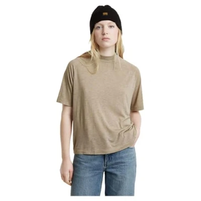 Abbildung von G STAR Saddle Sleeve BOXY Tshirt basic, Damen, Größe: Medium, Sandstorm