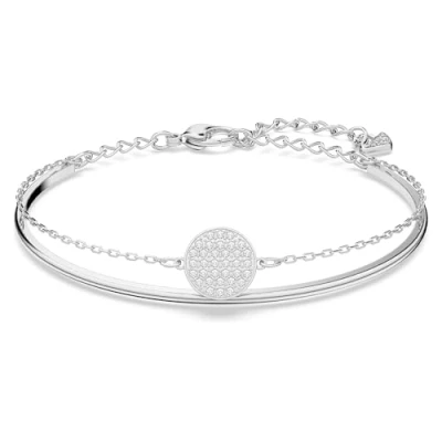 Abbildung von Swarovski Ginger Bangle Armband silvercoloured, Damen, Größe: One Size, Silver coloured