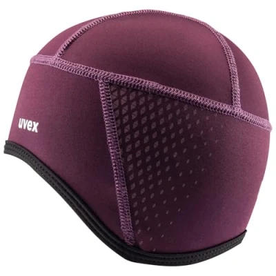 Abbildung von uvex bike cap all season Fahrradmütze atmungsaktiv &amp; schnelltrocknend warmhaltendes Fleece Material plum, S/M