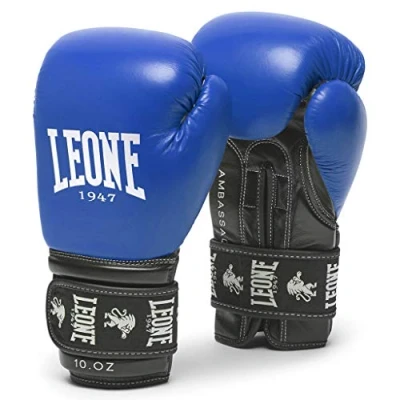 Abbildung von LEONE 1947 Ambassador Boxhandschuhe Unisex Erwachsene, Blau, 10 oz