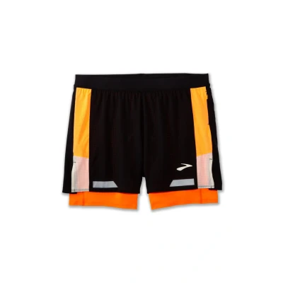 Abbildung von Brooks Jogginghose, Herren, Größe: 60/62, Black ecru fluoro flash