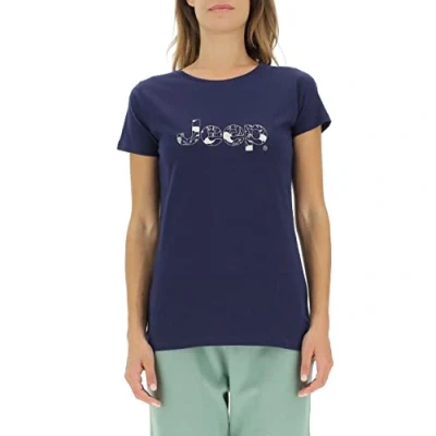 Abbildung von JEEP O102612 A184 J Woman T Shirt Botanical Print J22W Deep Blue M