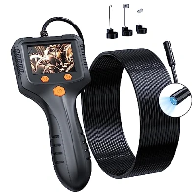 Abbildung von Endoskopkamera Mit Licht, Ip67 Wasserdichtes Endoskopkamera, 1080 HD Inspektionskamera, Endoskop Rohrreiniger, Handy, 50ft Rohrreinigungsspiraler, Gadgets Für Männer(4.3&quot;)