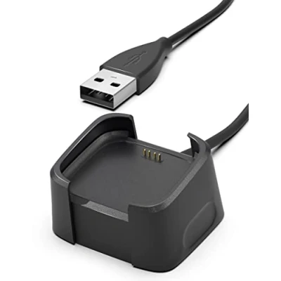 Abbildung von Sinoacc Ladegerät Kompatibel mit Fitbit Versa 2 Ladekabel 100Cm/3.3Ft USB Dock Stand Smartwatch Zubehör (Nicht für Versa/Versa Se/Versa Lite)