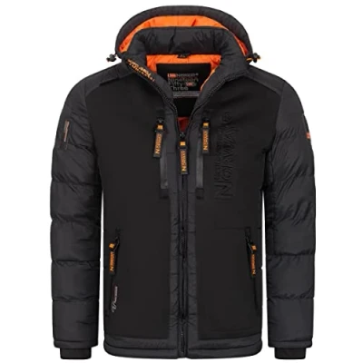 Abbildung von Geographical Norway Steppjacke Winter Jacke Parka Kapuzenjacke Outdoorjacke Warm gesteppt