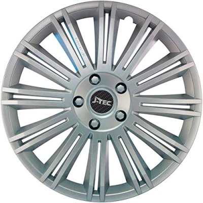 Abbildung von Satz J Tec Radzierblenden Discovery 14 Zoll Silber