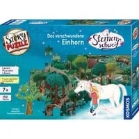 Abbildung von Kosmos Puzzle StoryPuzzle, Sternenschweif, Das verschwundene Einhorn, 150 Puzzleteile, Made in Germany