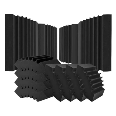 Abbildung von VEVOR Akustikschaumstoffplatten 4er Set 42x16x30cm Akustikpaneele Schalldämmung
