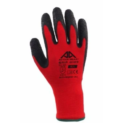 Abbildung von PROFITOOL 0XREK0207/L Schutzhandschuh schwarz, Rot Latex, Polyester L