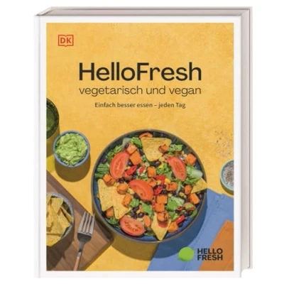 Abbildung von HelloFresh vegetarisch und vegan: Einfach besser essen jeden Tag. Über 50 Rezepte für bunte Salate, herzhafte Burger, leckere Pasta wärmende Eintöpfe