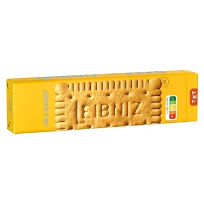 Abbildung von LEIBNIZ Butterkeks 30 % Zucker, 150 g, zuckerreduzierte Butterkekse, knusprige Kekse nur echt mit 52 Zähnen (1 x g)