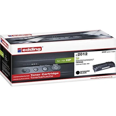 Abbildung von edding Toner EDD 2012 Schwarz Reichweite 2300 Seiten Ersetzt HP 05A (CE505A)