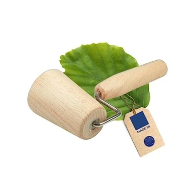 Abbildung von Hofmeister Teigroller konisch 17 cm Nudelholz Eckenroller Buchenholz