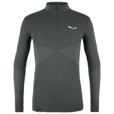 Abbildung von Salewa Zebru Responsive Half Zip Men&#039;s Tee, Onyx, L