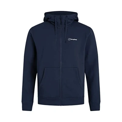 Abbildung von Berghaus Logo Hoody mit durchgehendem Reißverschluss für Herren, Grey Marl, 3XL