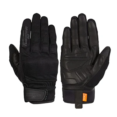 Abbildung von Furygan JET D3O Motorradhandschuhe Herren Sommerhandschuhe Atmungsaktiv &amp; leicht Aufprallschutz Touchscreen, M EU, Schwarz
