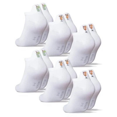 Abbildung von Occulto Damen &amp; Herren Motiv Sneaker Socken 3 6er Pack (Modell: Luca), mit Spritz 6 Drinks 39 42
