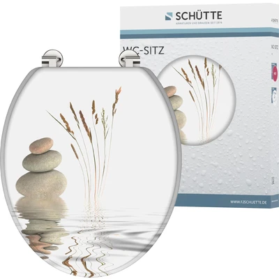 Abbildung von Schütte WC Sitz &quot;Balance&quot;, MDF Holzkern