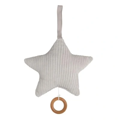 Abbildung von Baby&#039;s Only Sternförmige Spieluhr fur Babyzimmer Twinkle, Twinkle Little Star 22x21 cm Für Jungen und Mädchen Kieselgrau
