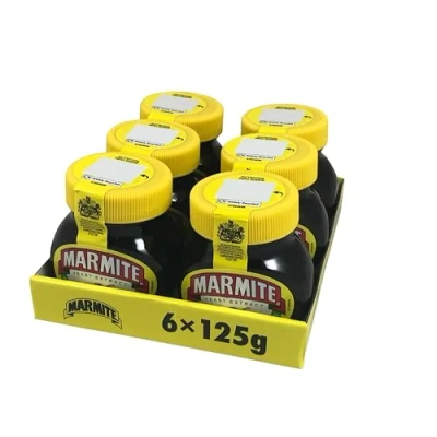 Abbildung von Marmite Yeast Extract Hefeextrakt Aufstrich 6X 125G importiert von Shestore24