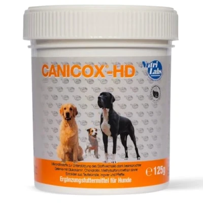 Abbildung von NutriLabs Canicox HD Gelenktabletten für Hunde 50 Stk. mit MSM, Chondroitin, Hyaluronsäure, Glucosamin &amp; Teufelskralle Gesundheitsprodukte Nahrungsergänzungsmittel Hund