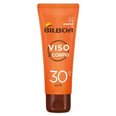 Abbildung von Bilboa Gesichts und Körpercreme für Gesicht Körper mit LSF 30, Travel Size langanhaltende intensive Bräunung, wirkt den Zeichen des Alterns entgegen, Reisegröße 75 ml