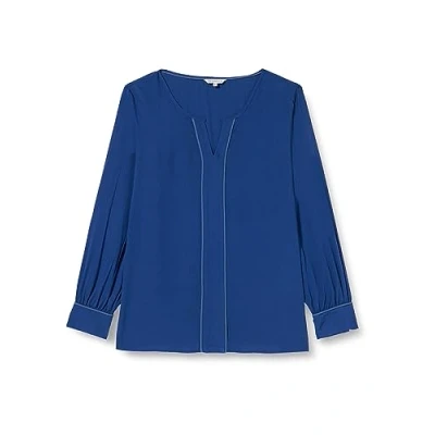 Abbildung von Triangle MET Contrasterende Details Bluse, Damen, Größe: 54, Ozeanblau