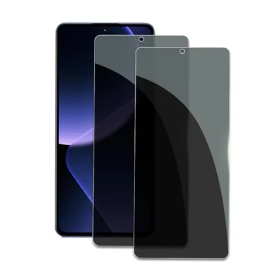 Abbildung von 2 Stück Schutzfolie für Xiaomi 13T/13T Pro, 3D Gebogene vollständige Abdeckung Schutzglas Folie, Anti Kratzer, Öl, Bläschen, Einfache Installation
