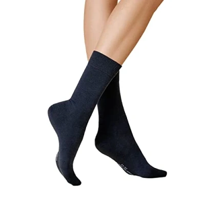 Abbildung von KUNERT Damen Socken Soft Wool Cotton druckfreier Bund Marine 0360 35 38
