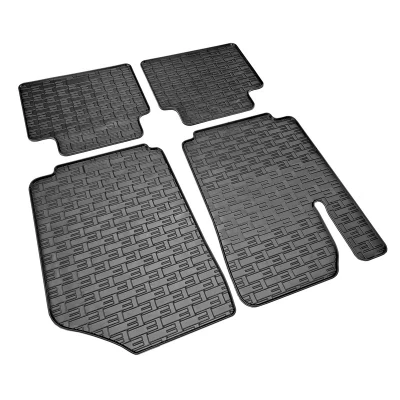 Abbildung von AutoStyle CK RSR01 Fußmattensatz Vollgummi vorne und hinten 4 schwarz