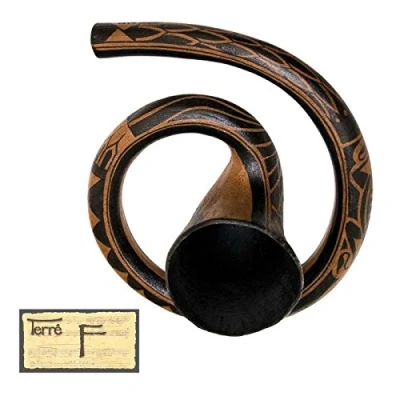 Abbildung von Didgehorn Maori Tonhöhe F Baked Wood Schneckendidgeridoo Snail Reise Travel