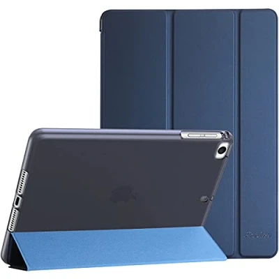 Abbildung von ProCase Dünn Hülle für iPad Mini 1 2 3 4 5, Weich Soft TPU Rückseite Abdeckung Schutzhülle, Slim Smart Cover Case Navy