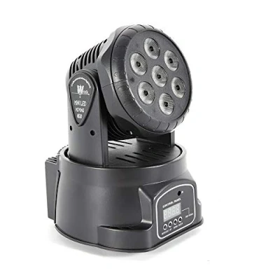 Abbildung von SABUIDDS Moving Head Bühnenlicht DJ Partylicht Disco LED mit DMX512/RGBW Professioneller Mini Spot Beam 4 in1 Strobe Beleuchtung Effekt für Halloween Club Home Party