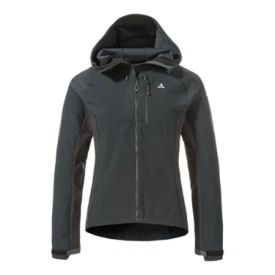 Abbildung von Schöffel BIKE Hybrid Style Salza WMS Regenjacke / wasserabweisende Jacke, Damen, Größe: 38, Schwarz